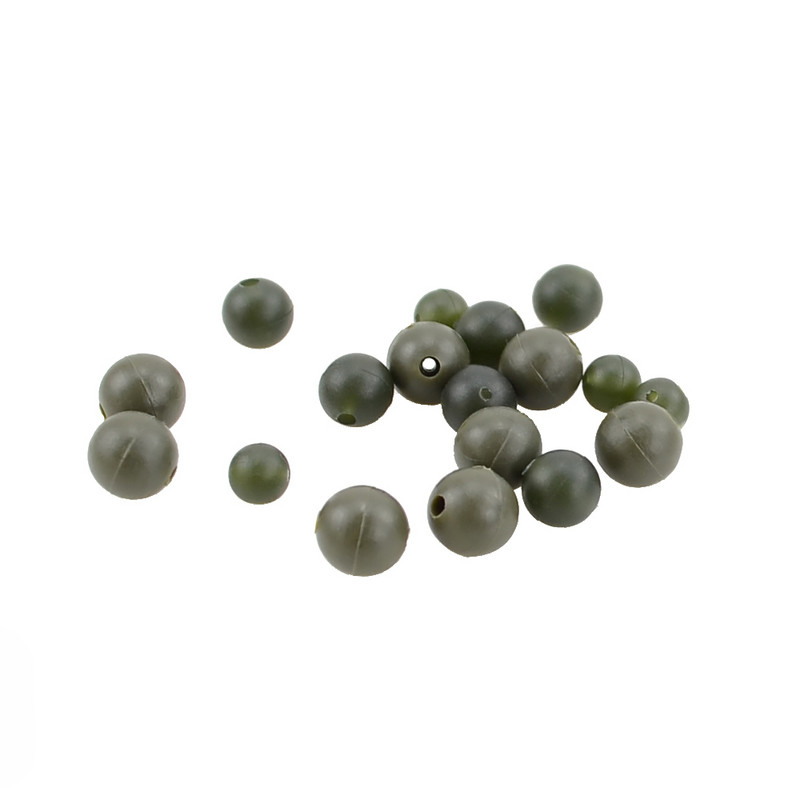 25 tk karpkalapüügi kummist põrutushelmed rohelised pehmed rigi helmed kalastusterminali tarbed AG130