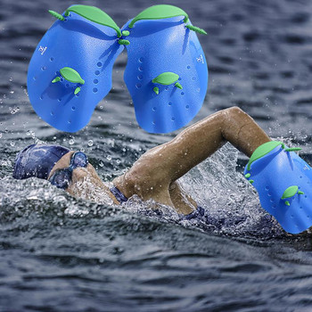 Ενήλικες παιδιά Επαγγελματικά κουπιά κολύμβησης Ζώνες Διόρθωση πτερύγια χεριών Βατραχοπέδιλα με δάχτυλα παλάμης γάντια κουπί θαλάσσια σπορ
