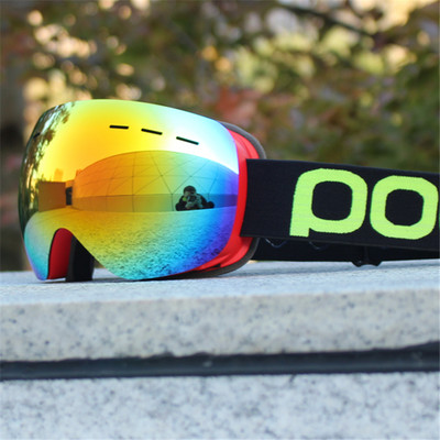 Ochelari de schi Bărbați Femei Ochelari de schi anti-aburire de iarnă cu mască gratuită Straturi duble UV400 Ochelari de snowboard Oculos Snowboard