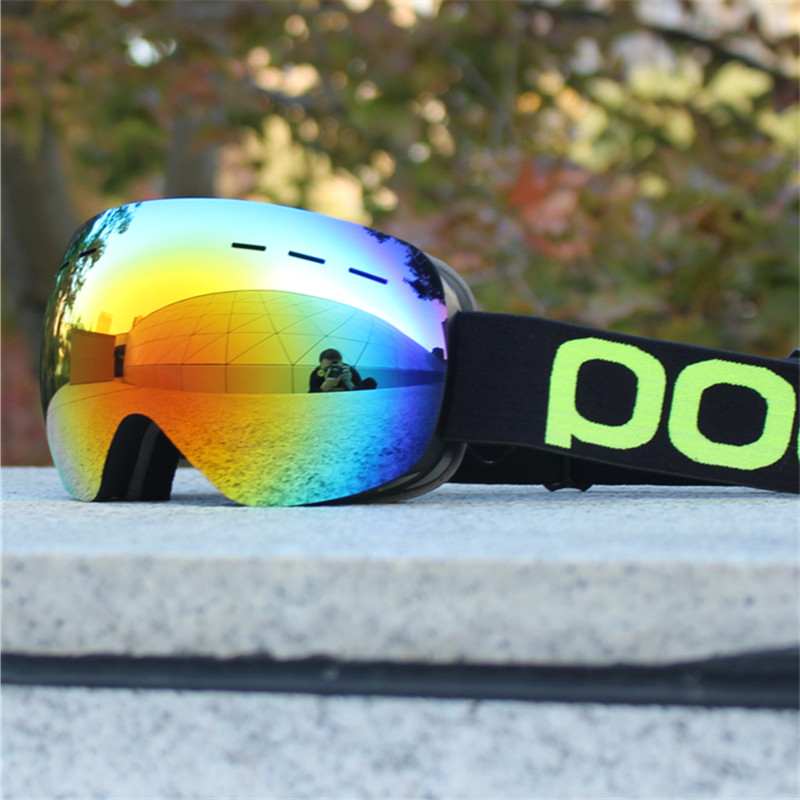 Ochelari de schi Bărbați Femei Ochelari de schi anti-aburire de iarnă cu mască gratuită Straturi duble UV400 Ochelari de snowboard Oculos Snowboard