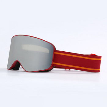 Очила за ски сноуборд Жени Мъже Ски очила Маска UV 400 Защита от сняг над очила Възрастни Двойни против замъгляване Цилиндрични