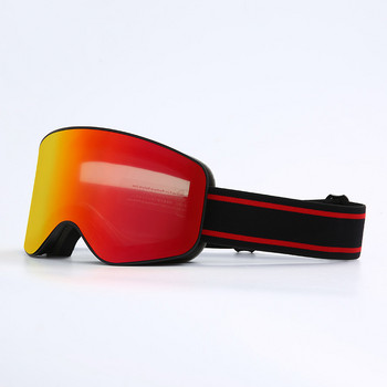 Очила за ски сноуборд Жени Мъже Ски очила Маска UV 400 Защита от сняг над очила Възрастни Двойни против замъгляване Цилиндрични