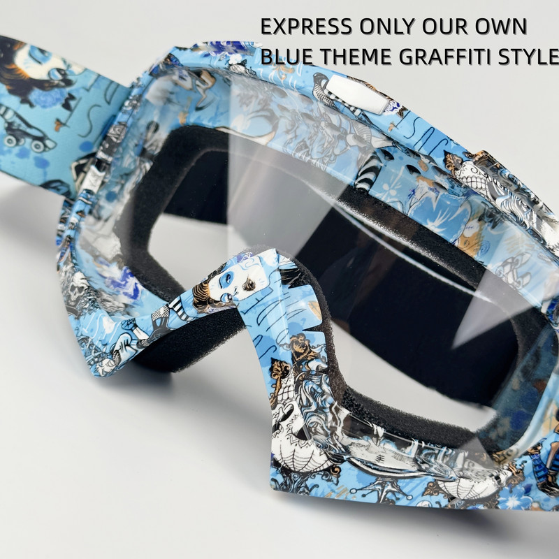 Tuulekindlad motokrossi prillid Sõiduprillid ATV Dirt Bike Mootorratas Googles Suusasõidukiiver Prillid Täiskasvanutele Mehed Naised Noored