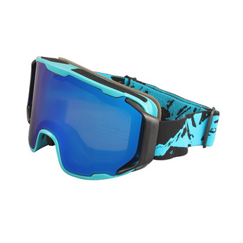 JSJM Нови ски очила Мъжки Дамски двуслойни противозамъгляващи се големи ски очила Зимни външни ветроустойчиви защитни ски очила Сноуборд