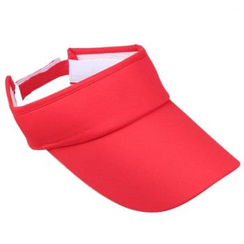 Γυναικείο καπέλο Αντρικό καπέλο καλοκαιρινά αθλητικά καπέλα ηλίου Καπέλα ηλίου Ρυθμιζόμενο γείσο Προστασία από υπεριώδη ακτινοβολία Top Empty Solid αντηλιακό καπάκι για τρέξιμο γκολφ