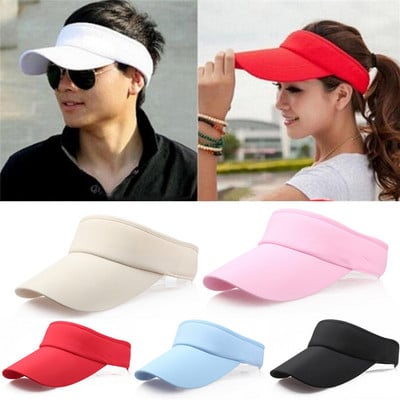 Naiste Müts Meeste Müts Suvised Spordi Päikesekübarad Päikesekübarad Reguleeritav visiir UV-kaitse Top Tühi Solid Golf Running Päikesekaitsemüts