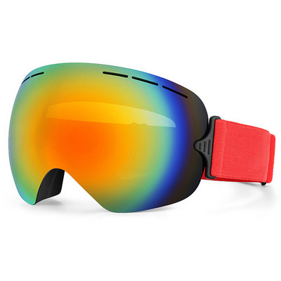 JSJM Νέα γυαλιά σκι διπλής στρώσης κατά της ομίχλης Μεγάλα γυαλιά σκι ανδρικά γυναικεία χειμερινά αντιανεμικά προστατευτικά γυαλιά για σκι Snowboard