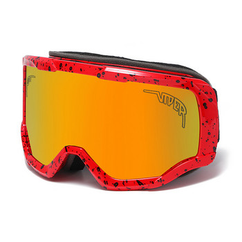 Μόδα διπλά στρώματα Γυαλιά σκι κατά της ομίχλης Pit Viper Γυαλιά Snowboard Γυαλιά Snowmobile Μάσκα για εξωτερικούς χώρους αθλητικά γυαλιά
