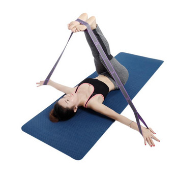 Ζώνη έλξης Yoga Polyester Latex Elastic Latin Dance Stretching Band Loop Yoga Pilates GYM Fitness Άσκηση Αντίστασης Ζώνες