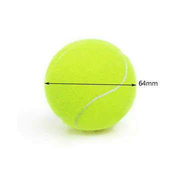 3PCS Тенис с висока еластичност Професионална топка за тренировъчна игра за тенис Кучета на открито Преследване и хапене 63 мм топка за тенис