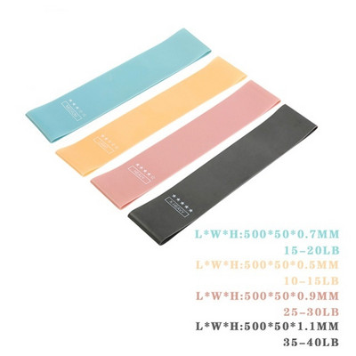 Benzi de rezistență pentru exerciții pentru gingii de fitness Benzi elastice pentru antrenament de forță de gimnastică pentru fitness Mini benzi Echipament de antrenament pentru yoga Crossfit