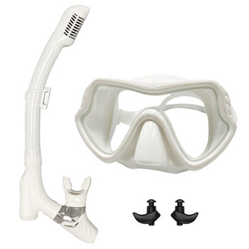 QYQ Маска за гмуркане Професионална маска за гмуркане с шнорхел и шнорхели Очила Очила за гмуркане Плуване Лесно дишане Комплект тръби за шнорхел Маска