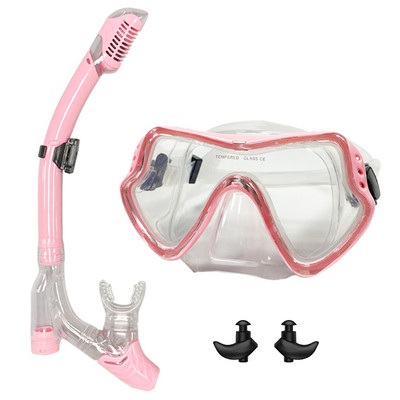 QYQ Sukeldumismask Professionaalne snorkelsukeldumismask ja snorkelid Prillid Prillid Sukeldumine Ujumine Easy Breath Tube komplekt Snorkelmask