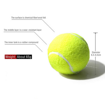 Основна практика Тенис 1 метър Тренировка за разтягане Тенис Мач Тренировка Висока гъвкавост Топки за тенис с химически влакна