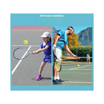3 бр. топки за тенис 1,4 м отскок, висока еластичност на отскок, издръжлив училищен клуб, обучение на събития, кучета, еластичност на открито, издръжлив тенис