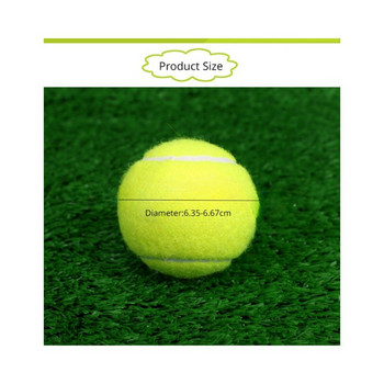 3 бр. топки за тенис 1,4 м отскок, висока еластичност на отскок, издръжлив училищен клуб, обучение на събития, кучета, еластичност на открито, издръжлив тенис