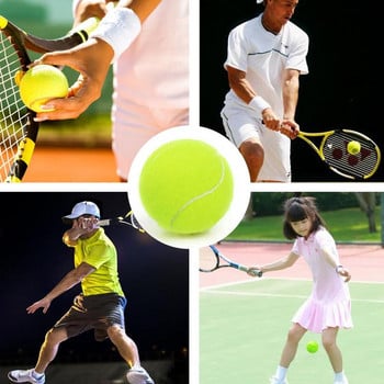 Tennis Training Professional Rubber Tennis Tennis High Elasticity Durable Tennis Practice Ball for School Club Competition Training Pra