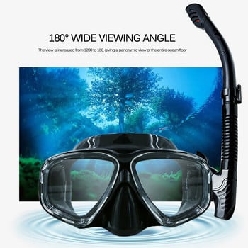 Cressi PANO4 Wide View Mask Scuba Diving Φούστα σιλικόνης με τρεις φακούς Πανοραμική μάσκα καταδύσεων Snorkeling για ενήλικες