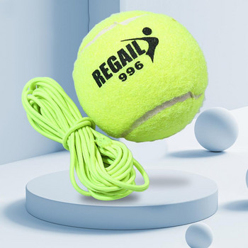 Топка за тенис Преносим инструмент Топка за тенис тренировка с струна Удобна единична топка за тенис тренажор за отскок за бокс