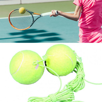 Топка за тенис Преносим инструмент Топка за тенис тренировка с струна Удобна единична топка за тенис тренажор за отскок за бокс