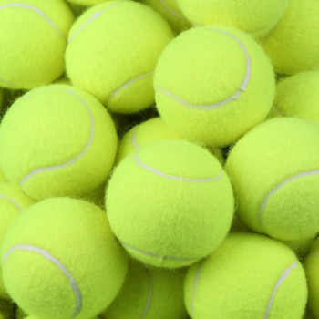 1PC топки за тенис с висок отскок Тренировка на открито Еластичност Издръжливи топки за тенис 64 mm