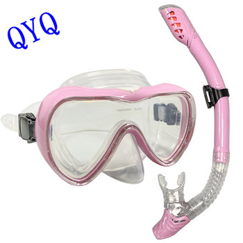 QYQ Професионални маски за гмуркане, комплект за гмуркане с шнорхел, силиконова пола за възрастни, очила, очила, маска за гмуркане