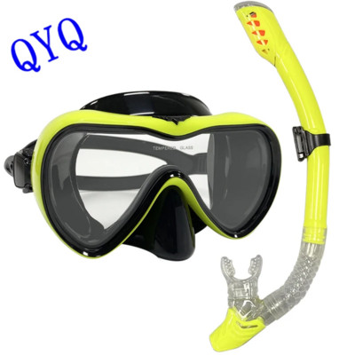 QYQ Măști de scufundare profesionale Set de snorkeling Fusta din silicon pentru adulți Ochelari de protecție Ochelari Mască de scufundări