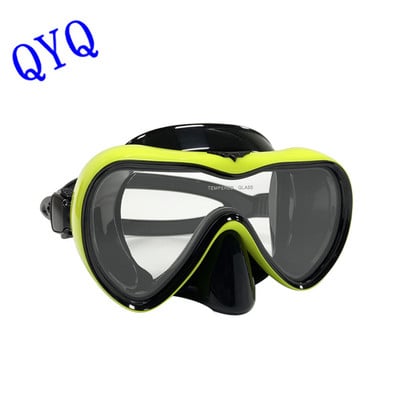 QYQ professionaalsed sukeldumismaskid snorgeldamiskomplekt täiskasvanutele, silikoonist seelik, prillid, sukeldumismask
