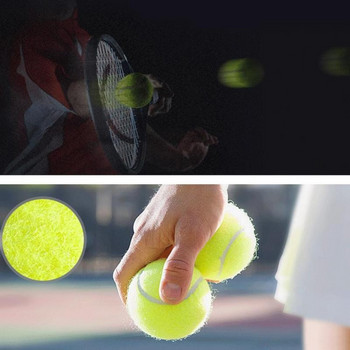 1τμχ Επαγγελματική ενισχυμένη ελαστική μπάλα τένις Αμορτισέρ υψηλής ελαστικότητας, ανθεκτική μπάλα προπόνησης για σχολική προπόνηση συλλόγου