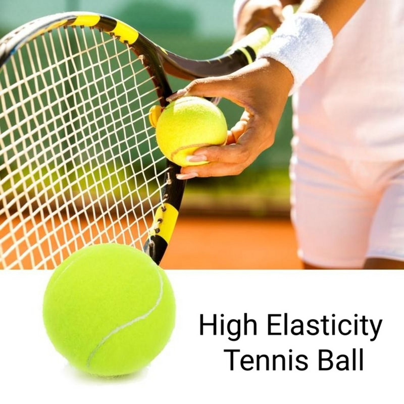 1pcs minge de tenis profesională întărită din cauciuc amortizor de șocuri minge de antrenament durabilă de înaltă elasticitate pentru antrenament la școală de club