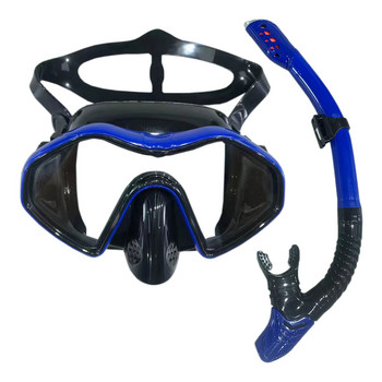 QYQ Професионални маски за гмуркане, комплект за гмуркане с шнорхел, силиконова пола за възрастни, очила против замъгляване, очила, оборудване за плувен басейн