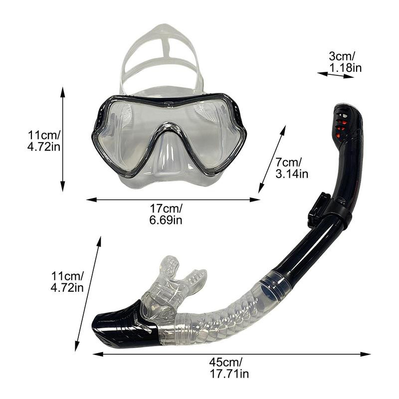 Laste sukeldumismask Laste HD-sukeldumisprillide komplekt, väikese näoga snorgeldamistoru, laste sukeldumisprillide ujumismaskide komplekt