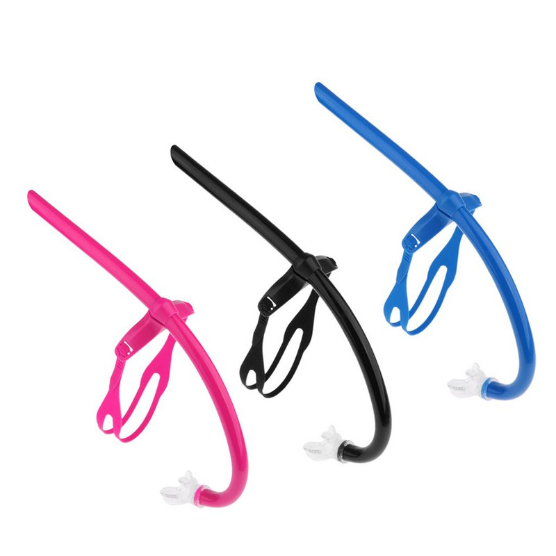 Ees keskele kinnitatav ujumissnorkel mugava huuliku ja reguleeritava pearihmaga