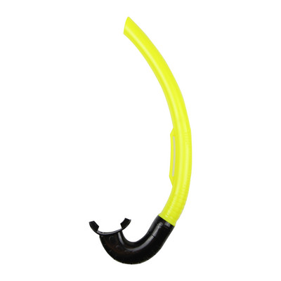 Eesmine keskele kinnitatav ujumissnorkel mugava huuliku ja reguleeritava pearihmaga veealuse hingamissüsteemiga