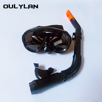 Oulylan Diving Goggles Swimming Tube Snorkel Professional Snorkel Diving Mask Snorkels Goggles Glasses Mask για ενήλικες Unisex