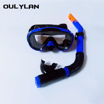 Oulylan Diving Goggles Swimming Tube Snorkel Professional Snorkel Diving Mask Snorkels Goggles Glasses Mask για ενήλικες Unisex