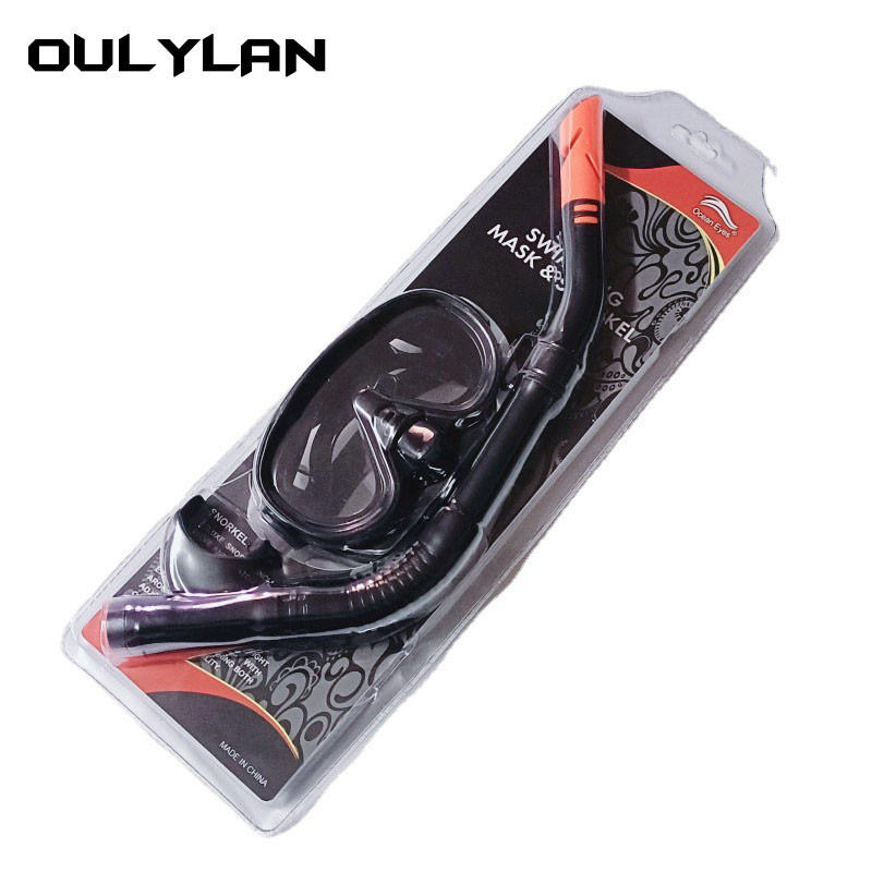 Oulylan Diving Goggles Swimming Tube Snorkel Professional Snorkel Diving Mask Snorkels Goggles Glasses Mask για ενήλικες Unisex