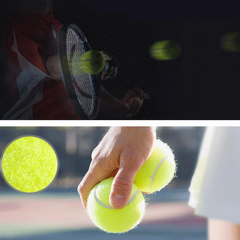 1/3 БР. Топки за тенис с висок отскок Тренировка Тенис за ухапване на кучета Висока гъвкавост Топки за тенис с химически влакна