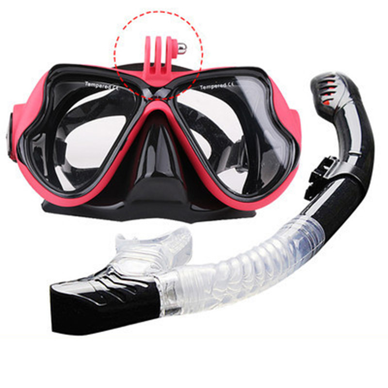 Professionaalne veealune mask kaamera sukeldumismask ujumisprillid snorkel sukeldumisvarustuse kaamerahoidik Go Pro jaoks