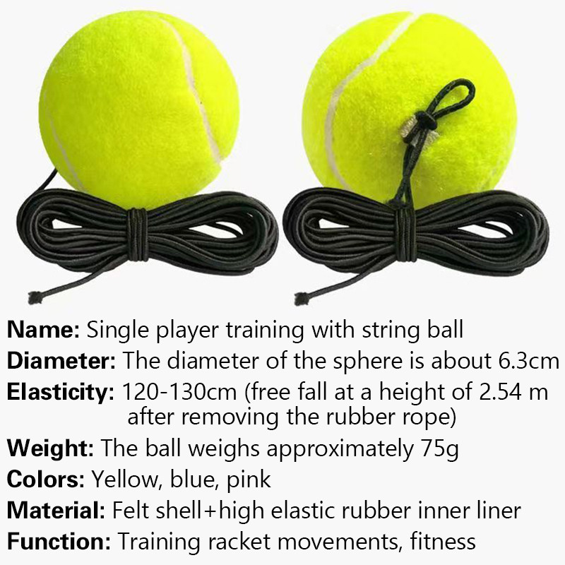 1 tk tennise baasköie treeningvarustus, iseõppinud tagasilöökide tõukur, vastupidav kõrge põrkega sise- ja välistreeninguteks