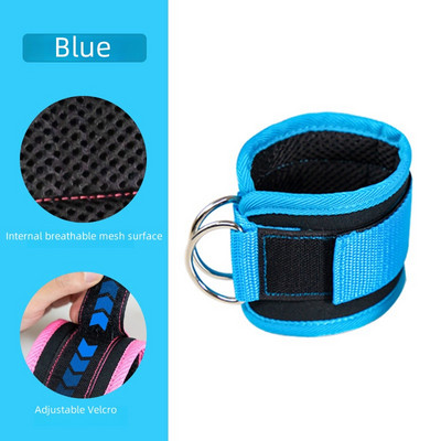 Fitnessi pahkluu rihmad, reguleeritavad D-rõngaga tugimansetid jõusaali jalgade jõutreeningu rihmaratas koos pandlaga Spordikaitse turvaröövlid