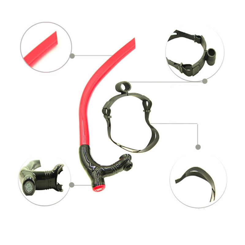 Silikonska plivačka prednja cijev za disanje Ronilačka obuka za odrasle Ronilačka cijev s disalicom za plivanje Oprema za ronjenje