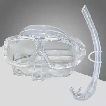 Diving Snorkel Professional Mass Snorkeling Αντιθαμβωτική Αδιάβροχα γυαλιά σιλικόνης γυαλιά UV Σετ αναπνευστήρα για ενήλικες Scuba Diving