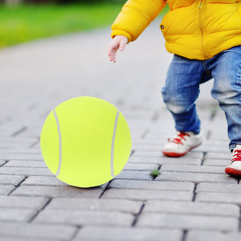 Tenis Câine de companie Gigant 24 cm Jucărie de antrenament în aer liber Câini de 9,5 inci Începători Practică Jucării mari scârțâitoare Joacă copii mari Gonflabil