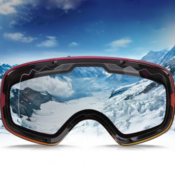 Αντικατάσταση φακών γυαλιών σκι 1 τεμ HX06 Γυαλιά σκι διπλής στρώσης Γυαλιά προστασίας από χιόνι με προστασία υπεριώδη ακτινοβολία Αντικατάσταση φακών γυαλιών για Snowboard