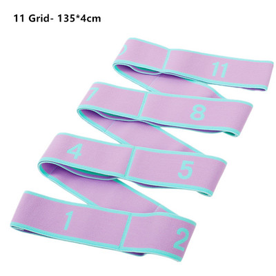 9/11 grid Segmenteeritud jooga venitusvöö Fitness Rally Belt Dance digitaalne elastne vöö