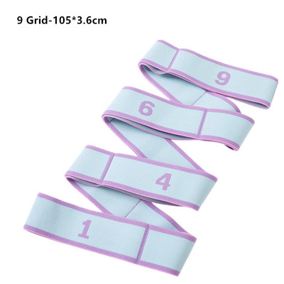 9/11 grid Segmenteeritud jooga venitusvöö Fitness Rally Belt Dance digitaalne elastne vöö