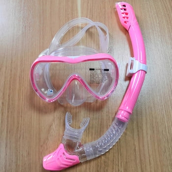 Σετ αναπνευστήρα Dry Diving Mask Anti-Leak Anti-Fog Glass Tempered Glass Ρυθμιζόμενο σετ κολύμβησης με αναπνευστήρα Σετ καταδύσεων Scuba Swimming Snorkel