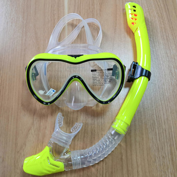 Σετ αναπνευστήρα Dry Diving Mask Anti-Leak Anti-Fog Glass Tempered Glass Ρυθμιζόμενο σετ κολύμβησης με αναπνευστήρα Σετ καταδύσεων Scuba Swimming Snorkel