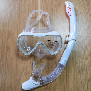 Σετ αναπνευστήρα Dry Diving Mask Anti-Leak Anti-Fog Glass Tempered Glass Ρυθμιζόμενο σετ κολύμβησης με αναπνευστήρα Σετ καταδύσεων Scuba Swimming Snorkel